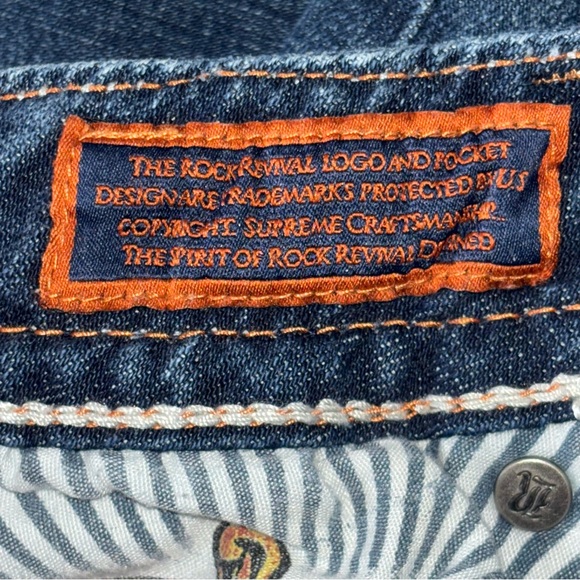 Rock Revival Women’s Denim Debbie Straight Designed in USA 98%Cotton Size 26 - Picture 14 of 15